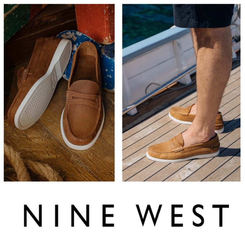 LIKE NEW Nine West Baldin men’s boat shoes
